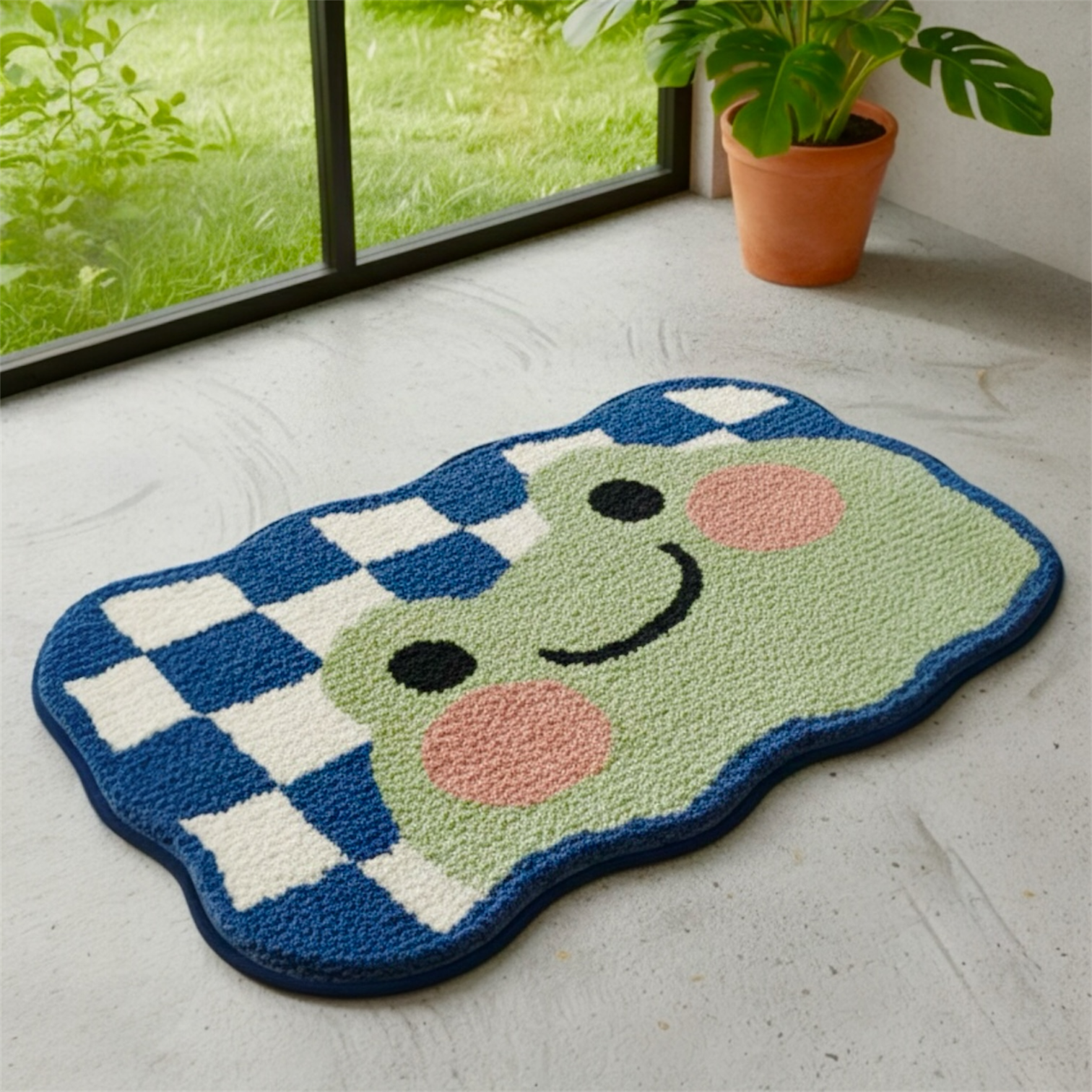 Super Absorbent Microfiber Anti Skid Door Mat 40x60 cm (side view)