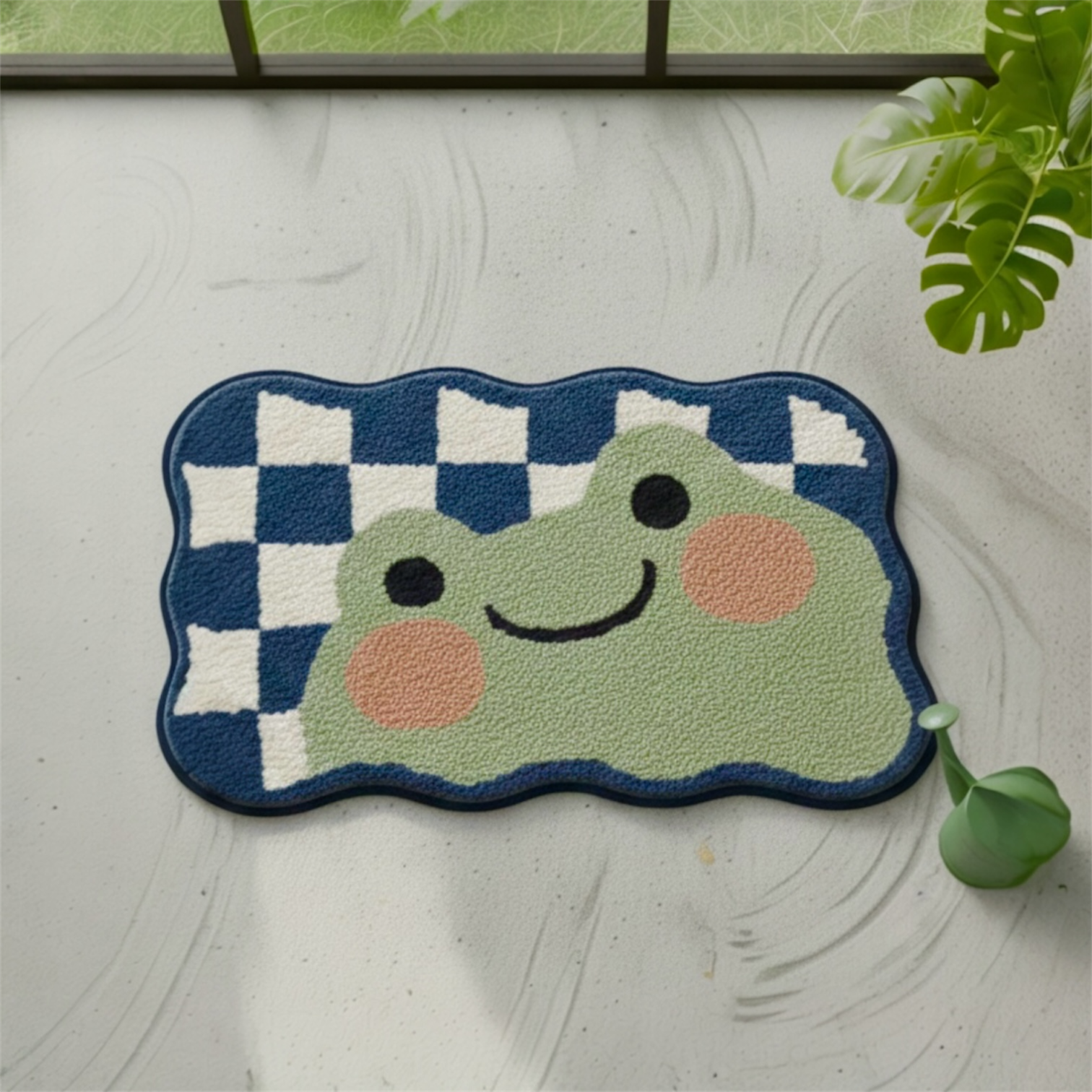 Super Absorbent Microfiber Anti Skid Door Mat 40x60 cm (straight view)