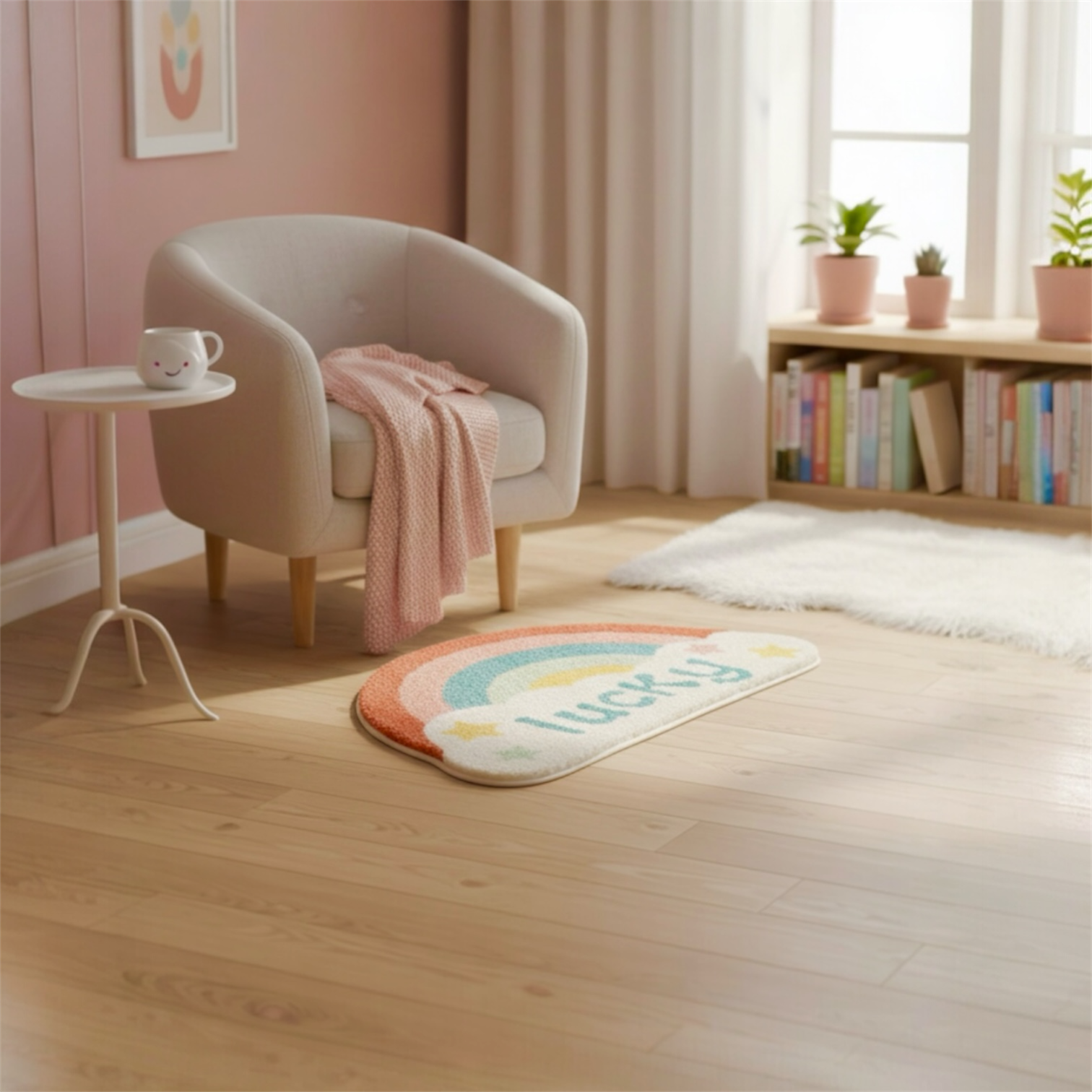 Super Absorbent Microfiber Anti Skid Floor Mat 40x60 cm rainbow styling