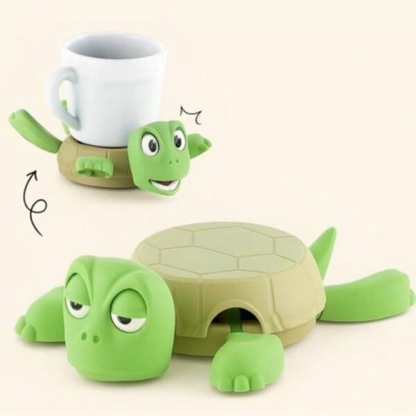 3D Printed Turtle Coaster with Moving Limbs – Cute Cup Holder