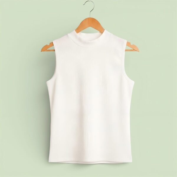 Women High Neck Sleeveless Top