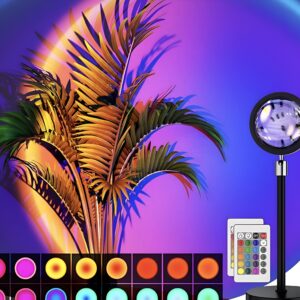 16 Color LED Sunset Projection Lamp with Remote