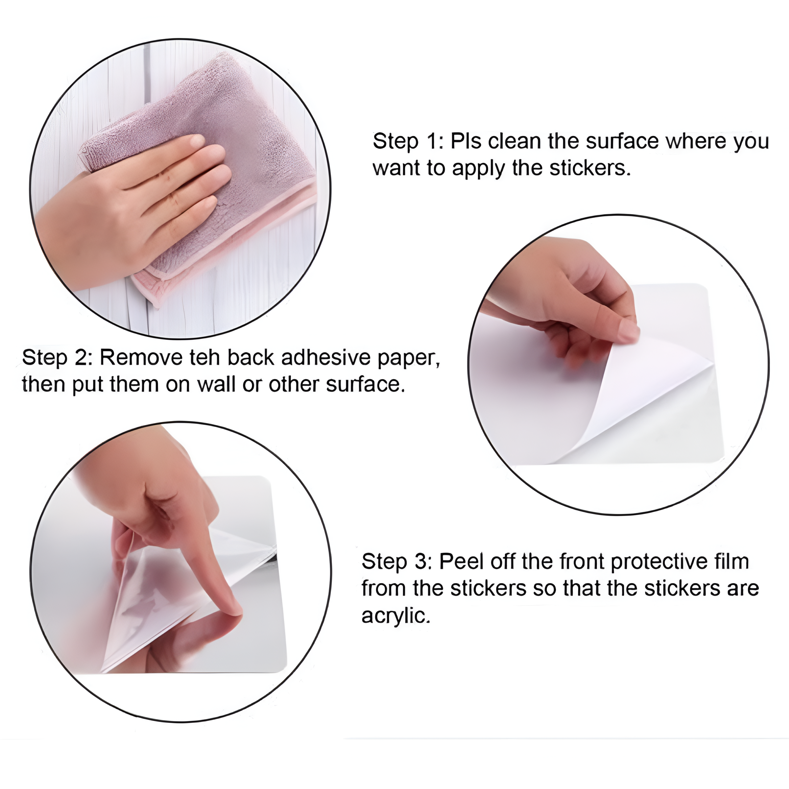 3D Hexagon Mirror Wall Stickers (28 PCS) Silver Acrylic Self Adhesive Wall Decor Use tutorial