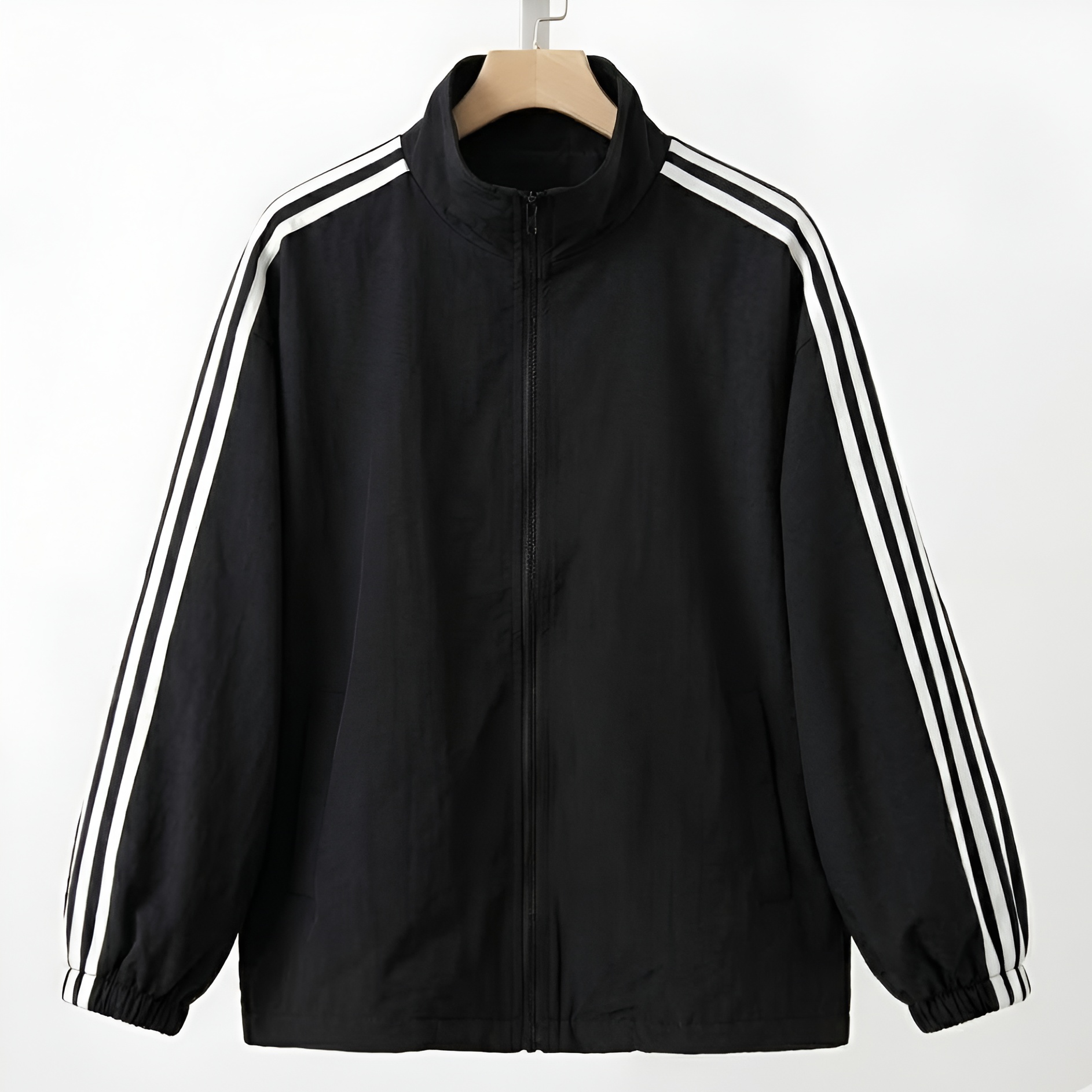 Classic Black Bomber Jacket for Men & Women