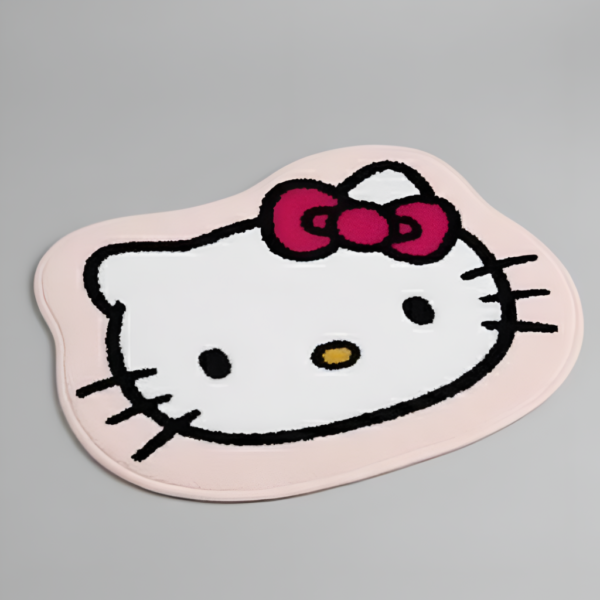 Cute Kitty Cartoon Shaped Floor Mat (Soft Non-Slip Rug)