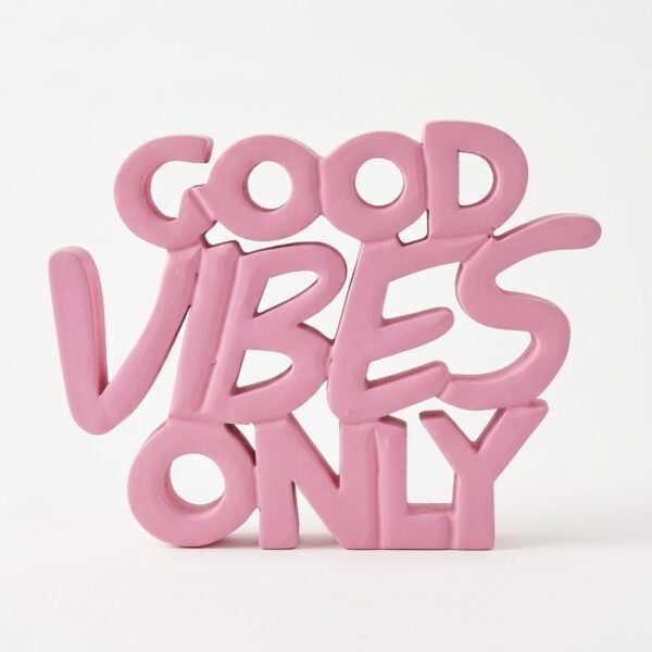 Good Vibes Only Aesthetic Desk Decor Showpiece
