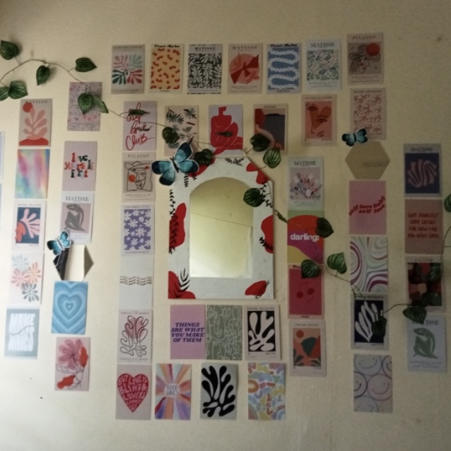 Danish Pastel Aesthetic Wall Collage Kit – 50 PCS Peel and Stick Posters