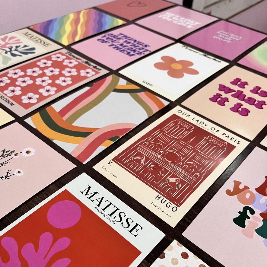 Pink Aesthetic Wall Collage Kit – 50 PCS Peel and Stick Room Decor Posters