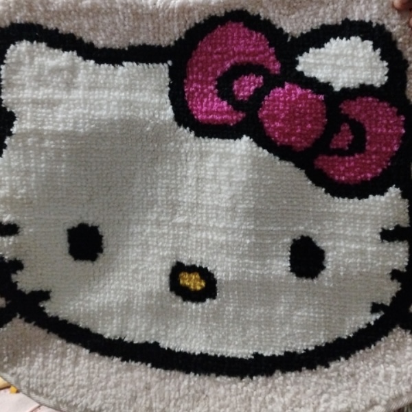 Cute Kitty Cartoon Shaped Floor Mat (Soft Non-Slip Rug)