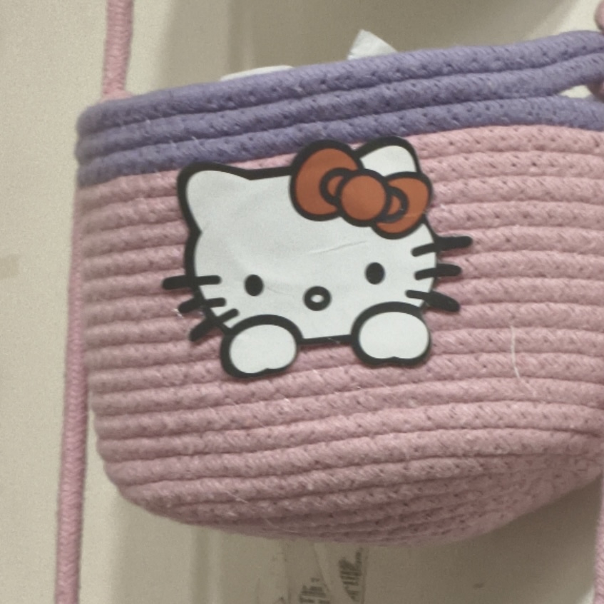 Cute Multi-Purpose Jute Storage Basket Organizer (Foldable)