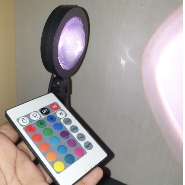 16 Color LED Sunset Projection Lamp with Remote