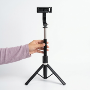 R1-L Selfie Stick Tripod with Remote & 360° Rotation Phone Holder