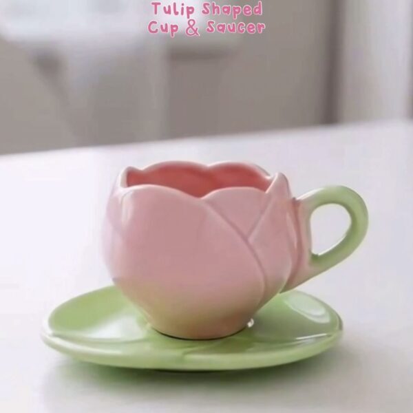 Cute Aesthetic Ceramic Cups & Saucer Set (Pinterest Style Collection)