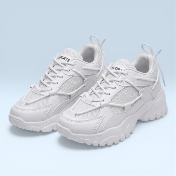 Unisex White High-Top Sneakers Stylish Lace-Up Casual Shoes for Boys & Girls